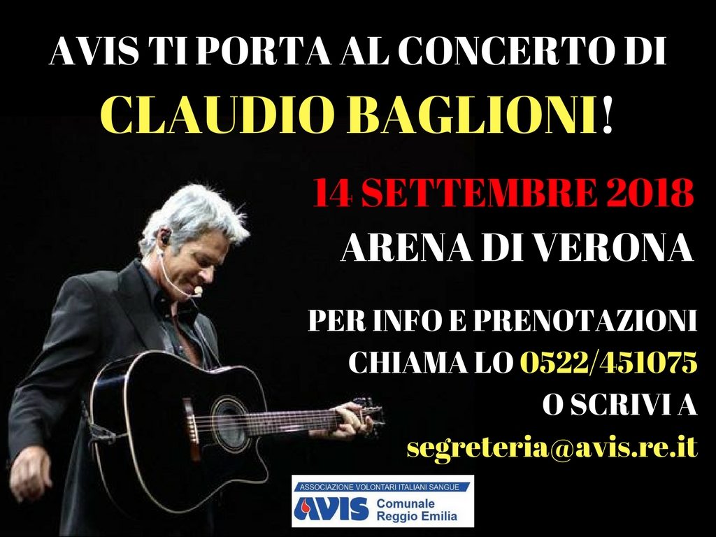 CLAUDIO BAGLIONI locandina