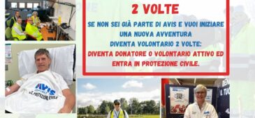 Diventa volontario 2 volte!